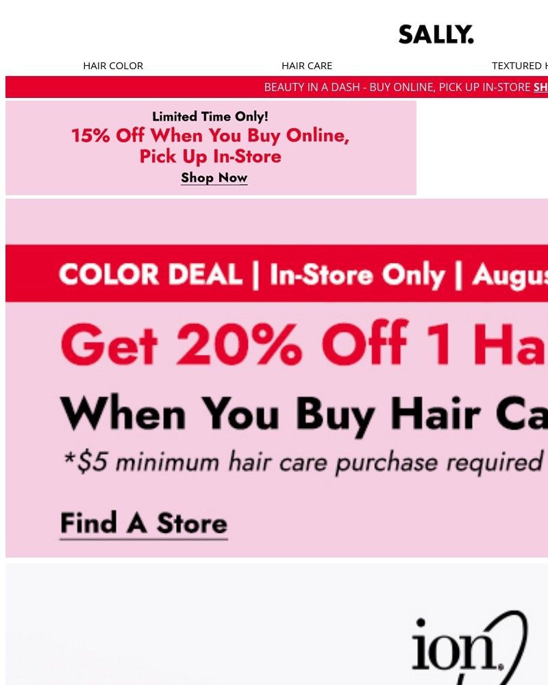 Screenshot of email with subject /media/emails/run-to-shop-the-big-bottle-sale-yes-that-includes-ion-hair-care-f4daeb-cropped-cf50943f.jpg