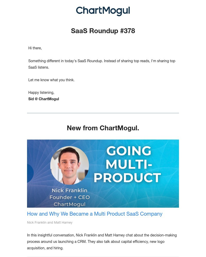 Screenshot of email with subject /media/emails/saas-roundup-5-ways-to-build-a-100m-saas-5-core-startups-metrics-sales-cycle-leng_0e8CK6z.jpg