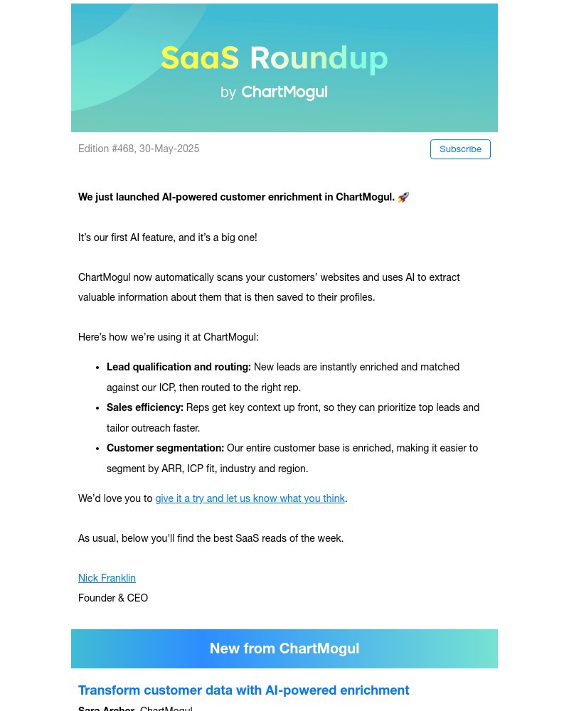 Screenshot of email with subject /media/emails/saas-roundup-ai-reshaping-gtm-freemium-funnel-wins-and-smarter-customer-feedback-_7gvU531.jpg