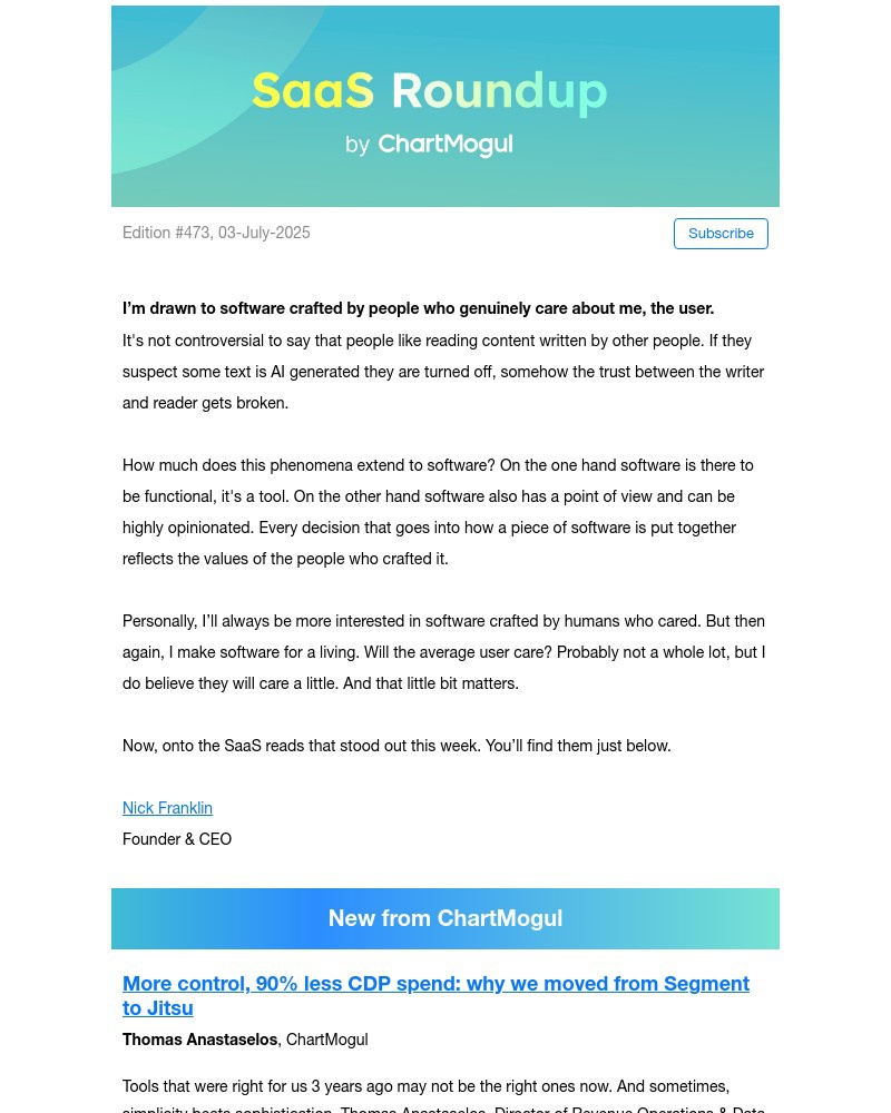 Screenshot of email with subject /media/emails/saas-roundup-cdp-spend-seed-strapping-mastering-executive-presence-and-design-sha_3vW1bnO.jpg