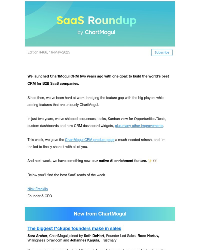 Screenshot of email with subject /media/emails/saas-roundup-why-most-ab-tests-fail-decision-frameworks-that-work-and-remote-cult_G2O6PUh.jpg