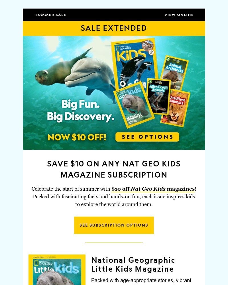 Screenshot of email with subject /media/emails/sale-extended-1-day-only-save-10-on-all-nat-geo-kids-magazines-e6d55f-cropped-db9e0550.jpg
