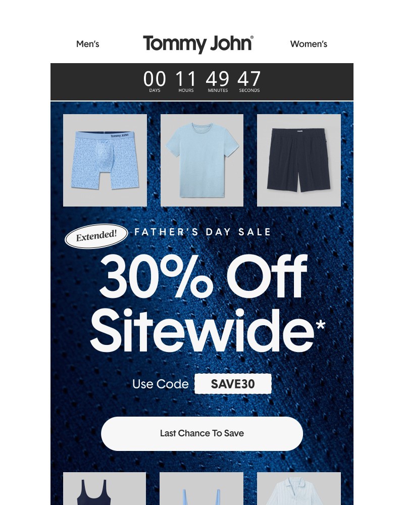 Screenshot of email with subject /media/emails/sale-extended-30-off-gifts-for-dad-039e97-cropped-f1a7b8cd.jpg