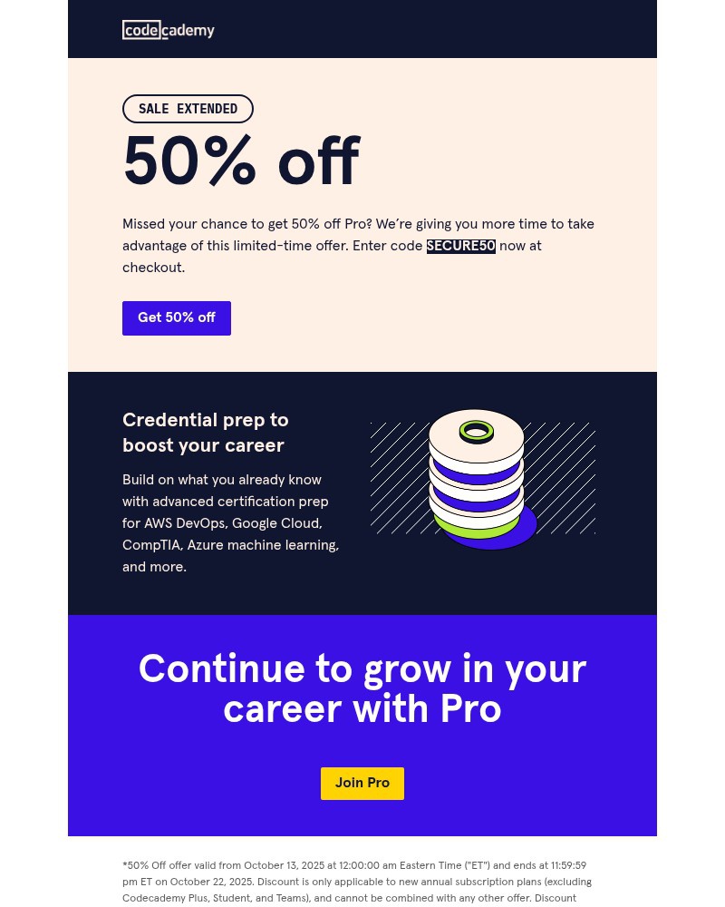 Screenshot of email with subject /media/emails/sale-extended-50-off-pro-541cf0-cropped-a55c3f2f.jpg