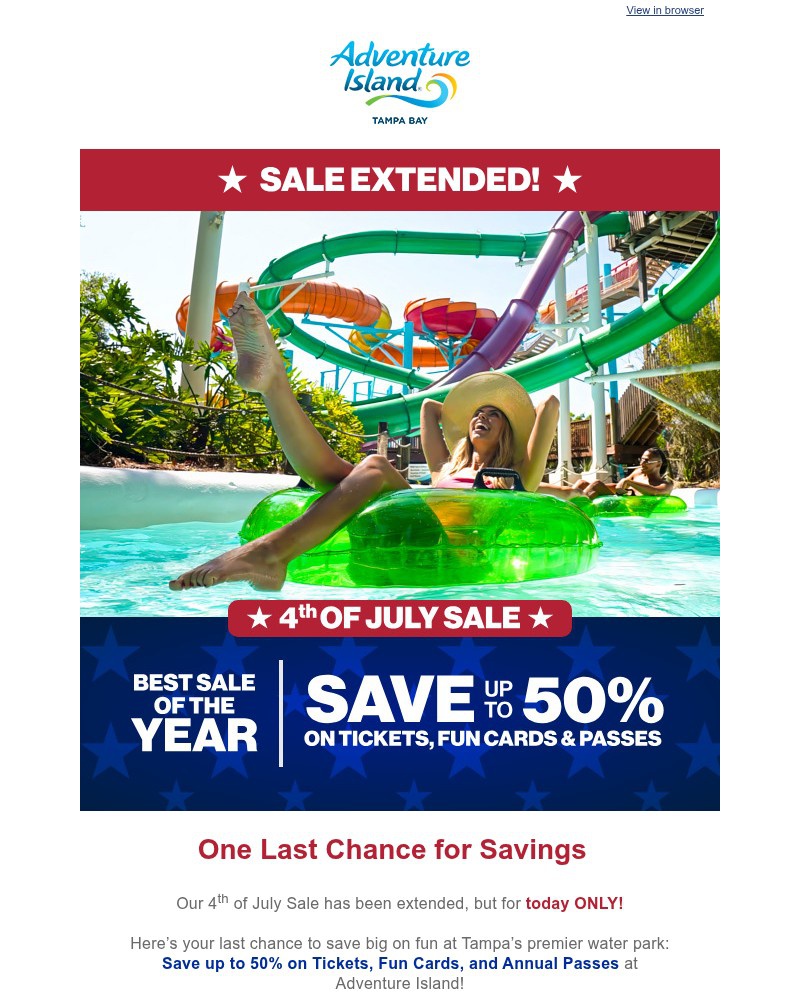 Screenshot of email with subject /media/emails/sale-extended-save-up-to-50-on-tickets-fun-cards-and-annual-passes-20db8c-cropped_WJDtJsL.jpg