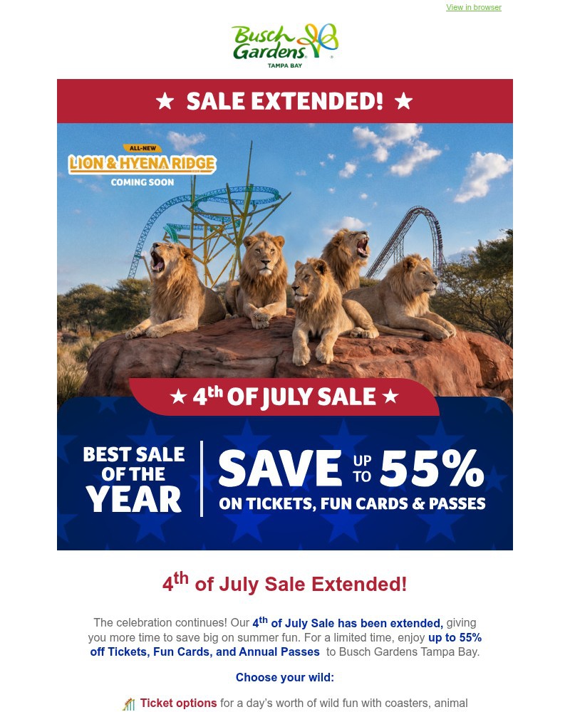 Screenshot of email with subject /media/emails/sale-extended-save-up-to-55-on-tickets-fun-cards-and-annual-passes-cfce91-cropped_SBtTLzn.jpg