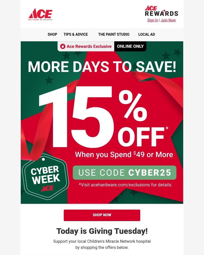 Screenshot of email with subject /media/emails/sale-extended-shop-cyber-week-deals-3878a3-cropped-e7942cb0.jpg