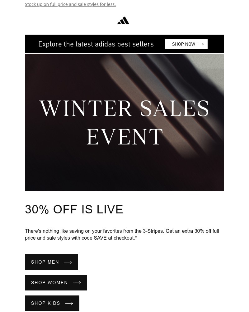 Screenshot of email with subject /media/emails/sale-extra-30-off-0c95c5-cropped-a41caad1.jpg