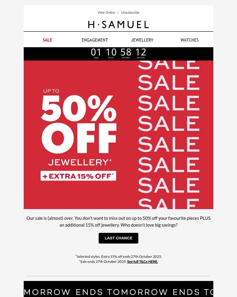 Screenshot of email with subject /media/emails/sale-hurry-ends-tomorrow-913dc6-cropped-4bfebee2.jpg