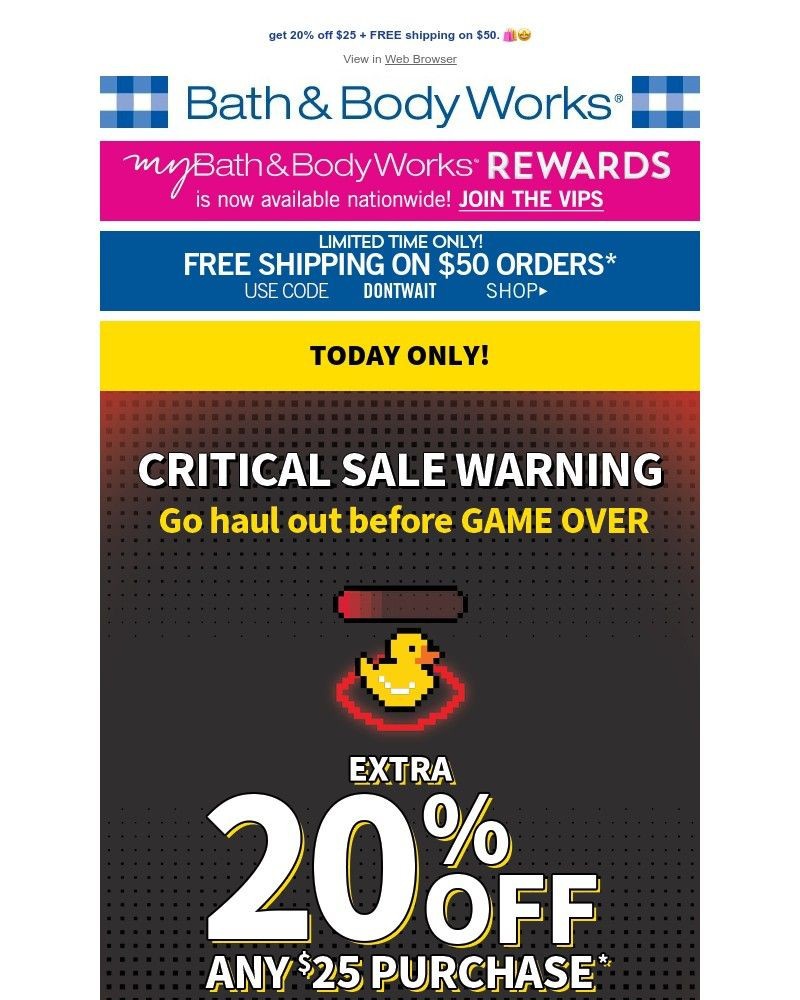 Screenshot of email with subject /media/emails/sale-is-ending-soon-take-20-off-today-only-this-is-not-a-drill-d233e9-cropped-84e63b0c.jpg