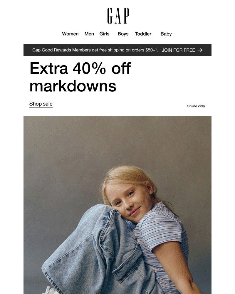 Screenshot of email with subject /media/emails/sale-starts-now-extra-40-off-markdowns-e3fc03-cropped-0d6f2201.jpg