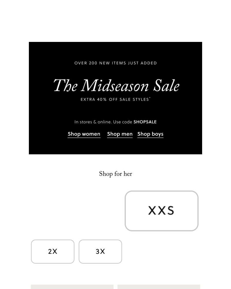 Screenshot of email with subject /media/emails/sale-upgrade-200-new-styles-added-extra-40-off-b52d43-cropped-ba6f9978.jpg