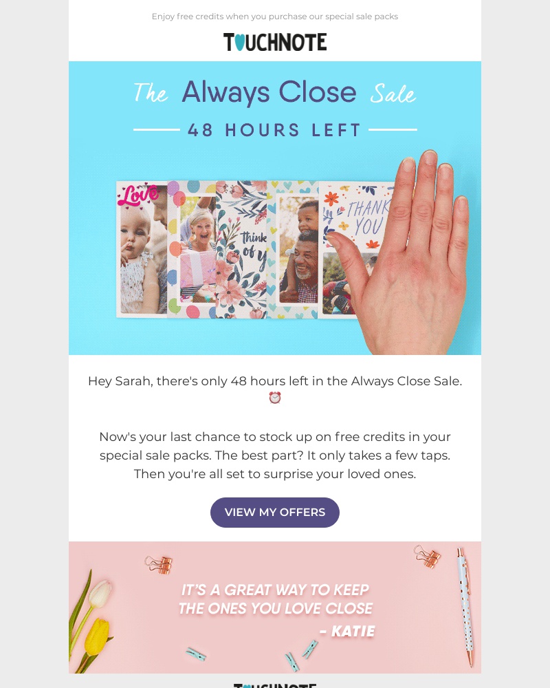 Screenshot of email with subject /media/emails/sarah-48-hours-left-to-claim-free-cards-cropped-625af51a.jpg