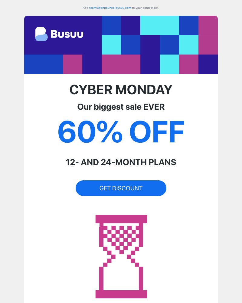Screenshot of email with subject /media/emails/sarah-60-off-for-cyber-monday-519347-cropped-2f5f665a.jpg