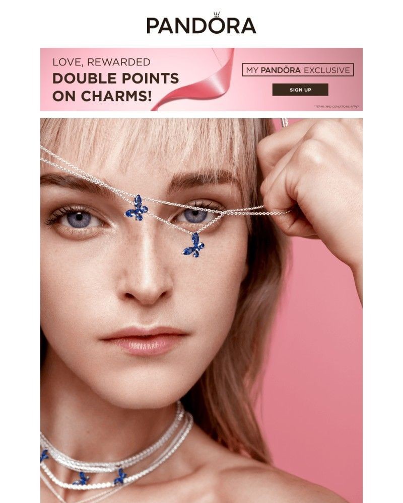 Screenshot of email sent to a Pandora Newsletter subscriber