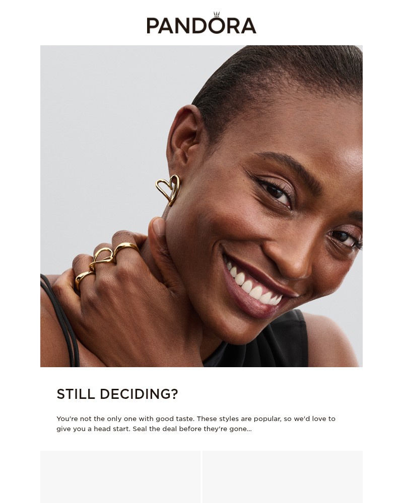 Screenshot of email sent to a Pandora Newsletter subscriber