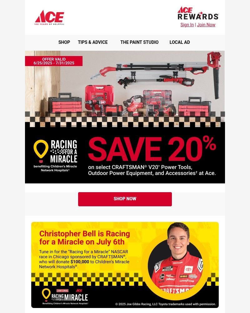 Screenshot of email with subject /media/emails/save-20-on-craftsman-d33c14-cropped-2ced4fe7.jpg