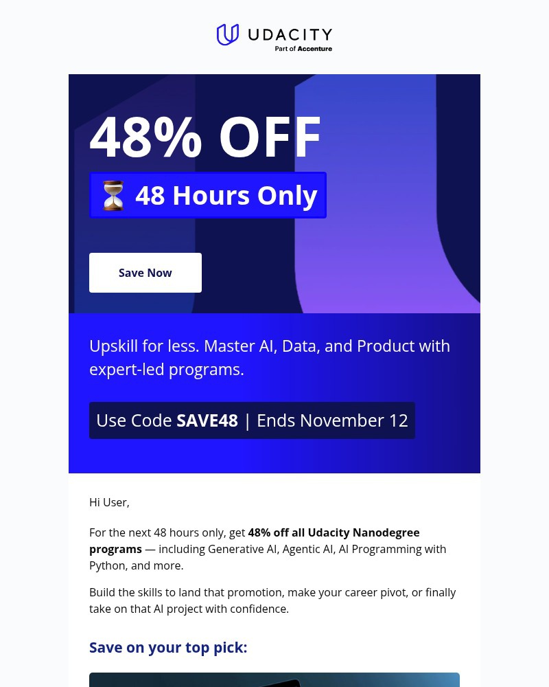 Screenshot of email with subject /media/emails/save-48-for-48-hours-only-9301e9-cropped-19b2e3c4.jpg