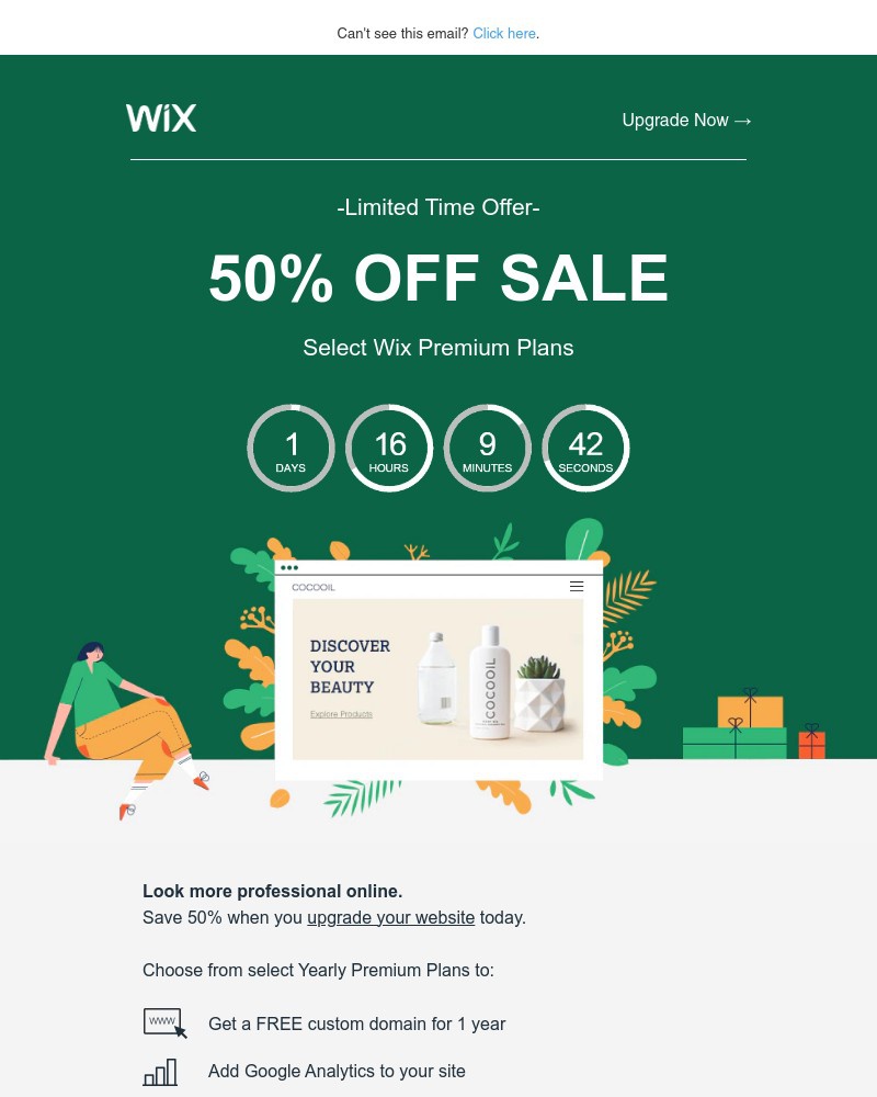 Screenshot of email with subject /media/emails/save-50-and-get-a-free-domain-when-you-upgrade-your-site-today-4ad3ba-cropped-1395e005.jpg