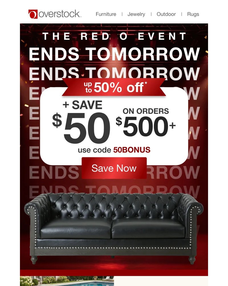 Screenshot of email with subject /media/emails/save-50-before-the-red-o-event-ends-tomorrow-cc9224-cropped-e1db17a3.jpg