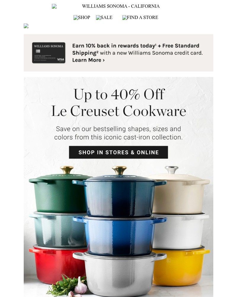 Screenshot of email with subject /media/emails/save-up-to-40-on-le-creuset-classics-free-shipping-685527-cropped-f25a72c5.jpg