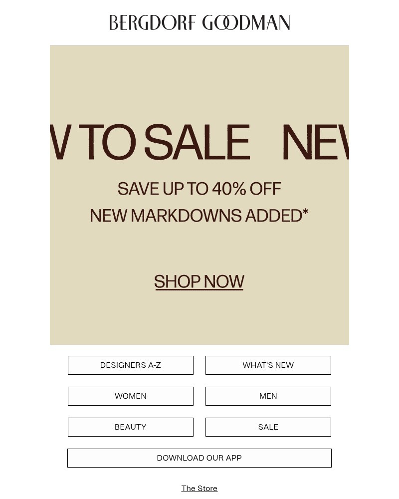 Screenshot of email with subject /media/emails/save-up-to-40-on-new-markdowns-1e89cc-cropped-540fb6f5.jpg