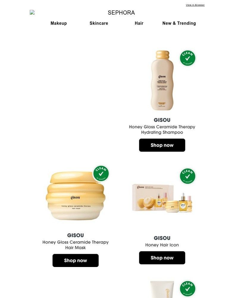 Screenshot of email sent to a Feelunique Newsletter subscriber