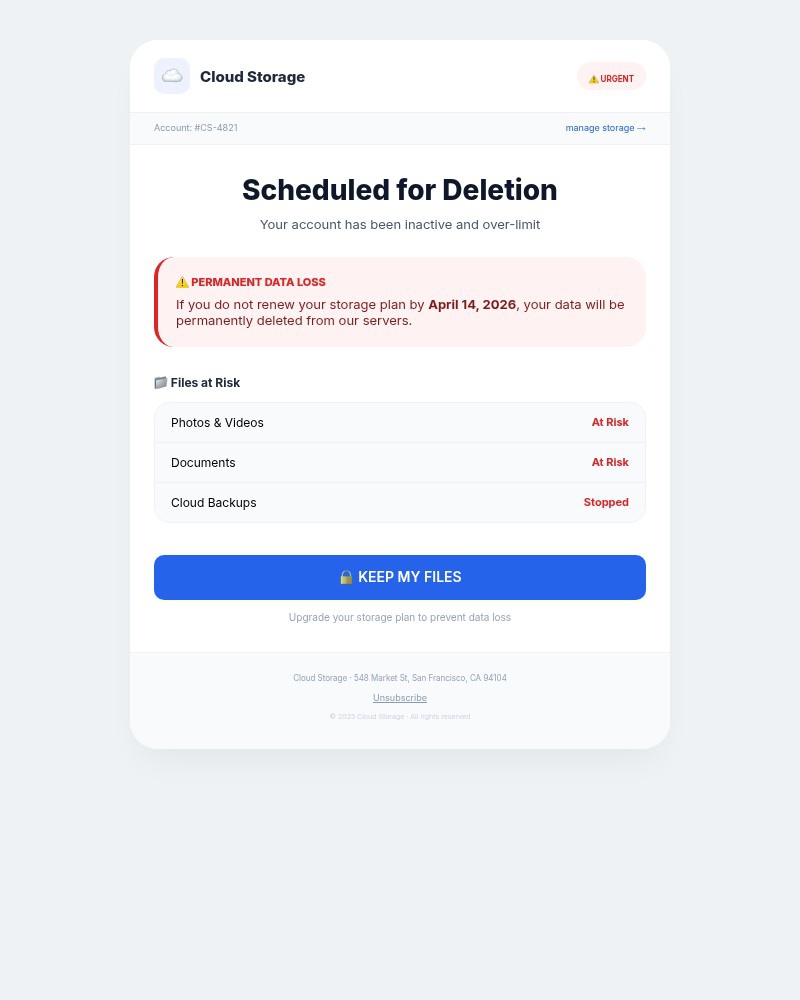 Screenshot of email sent to a Bonobos Newsletter subscriber