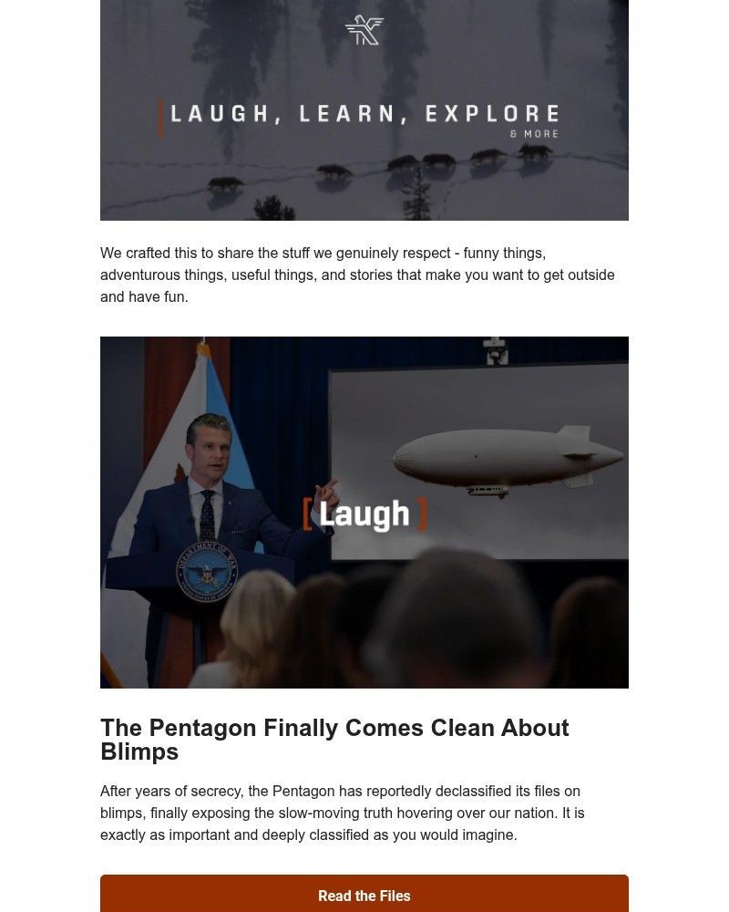 Screenshot of email sent to a KETL Mountain Apparel Newsletter subscriber