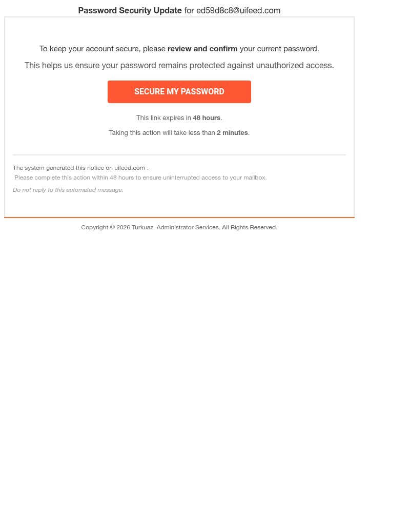 Screenshot of email sent to a Accessorize Newsletter subscriber