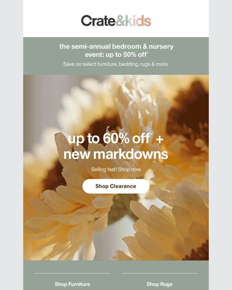 Screenshot of email with subject /media/emails/selling-fast-up-to-60-off-clearance-ab80e3-cropped-a1e441bc.jpg