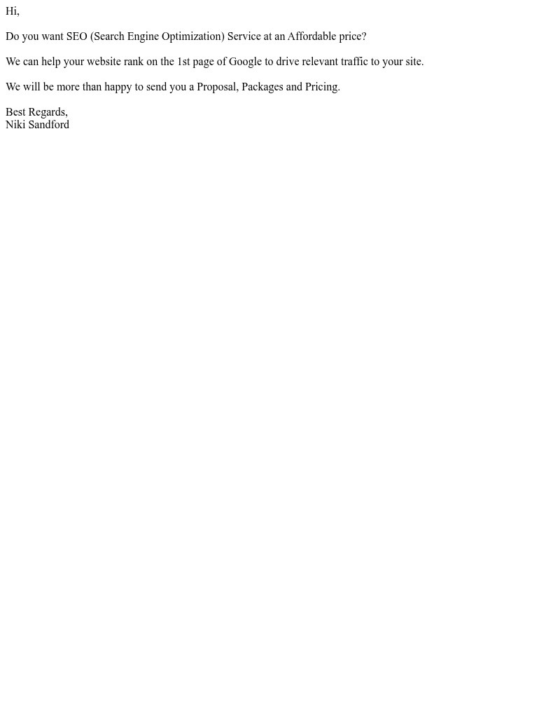Screenshot of email sent to a GoDaddy Customer