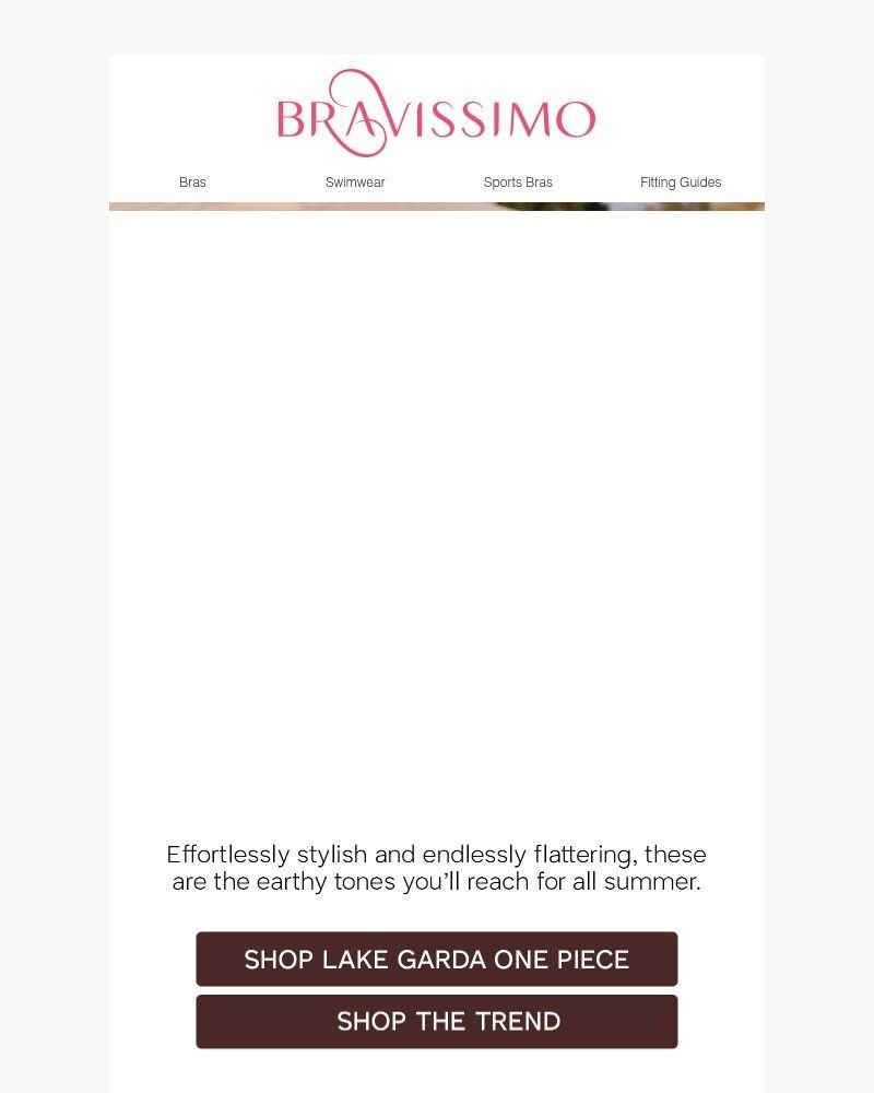 Screenshot of email sent to a Bravissimo Newsletter subscriber