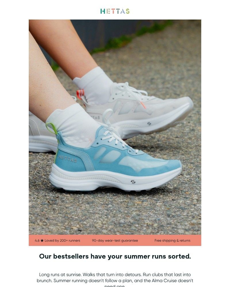 Screenshot of email sent to a Hettas Newsletter subscriber
