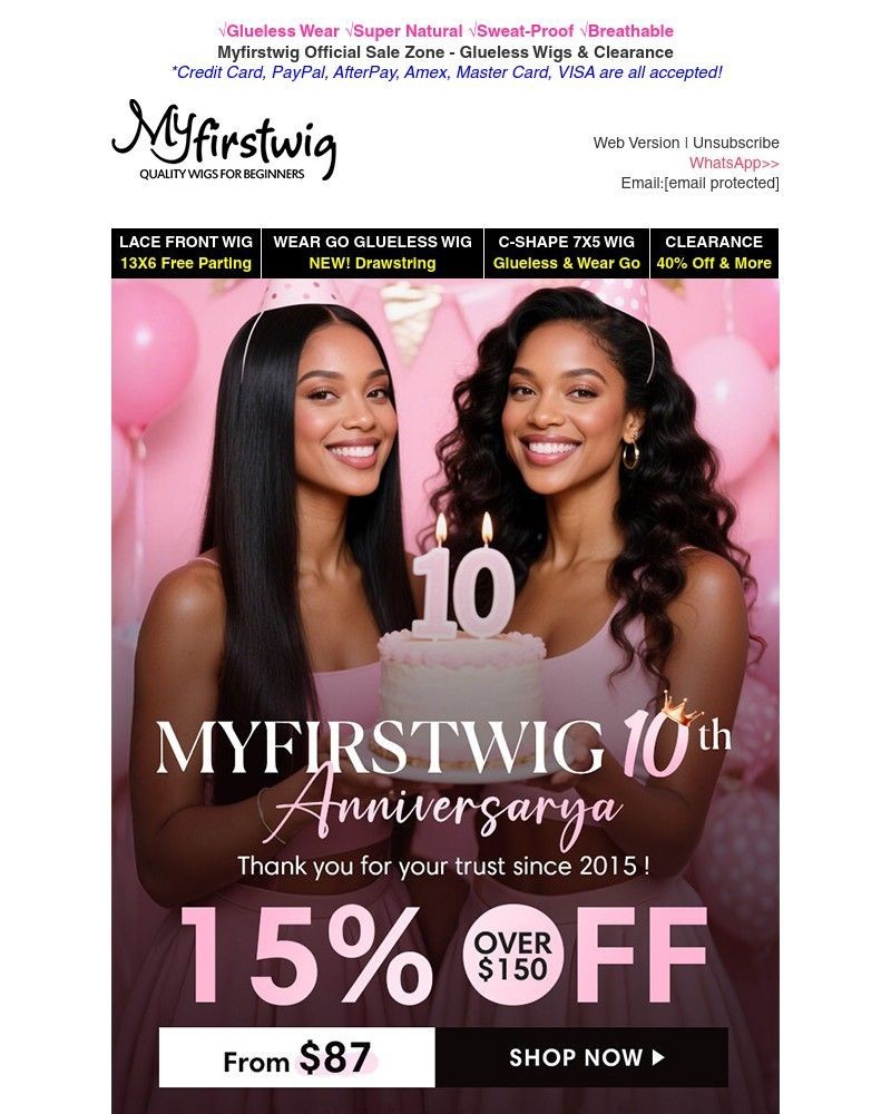 Screenshot of email with subject /media/emails/shake-go-glueless-wigs-from-87-only-10th-anniversary-sale-now-686d45-cropped-a43774db.jpg