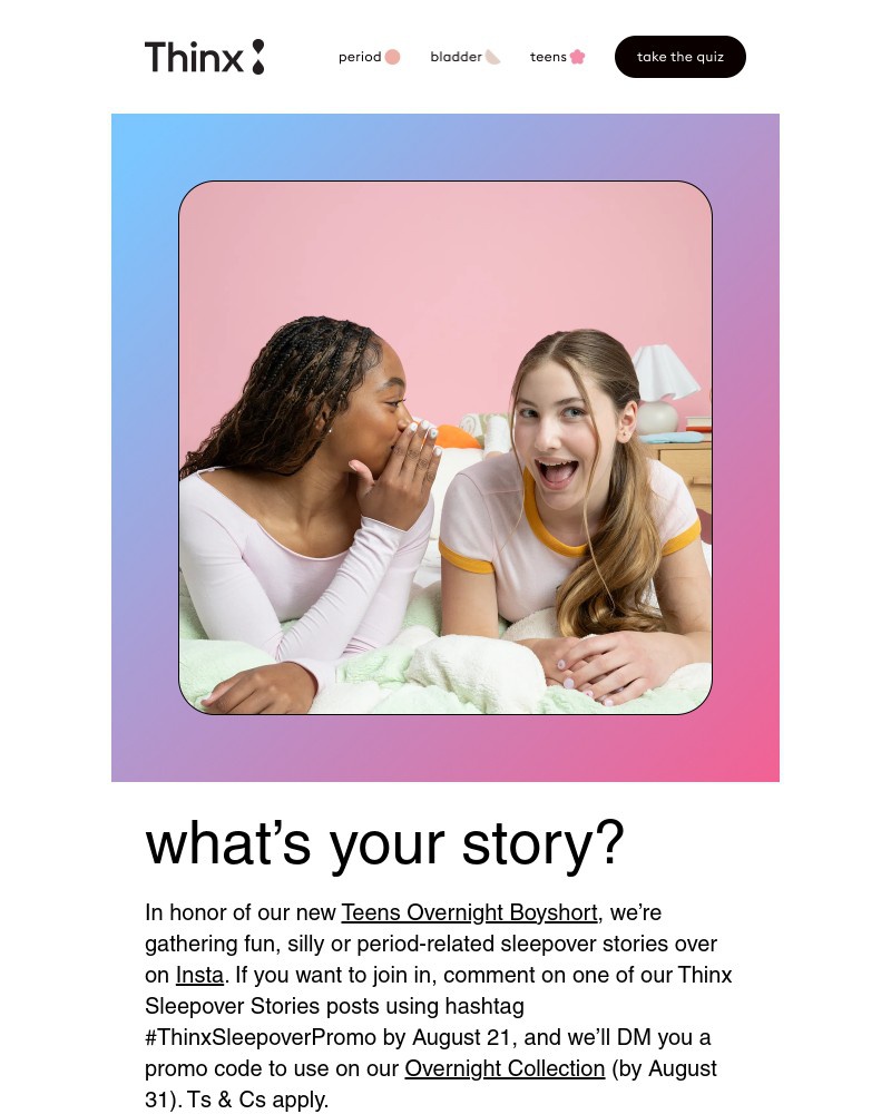 Screenshot of email with subject /media/emails/share-a-sleepover-story-bb6617-cropped-7ddd6317.jpg