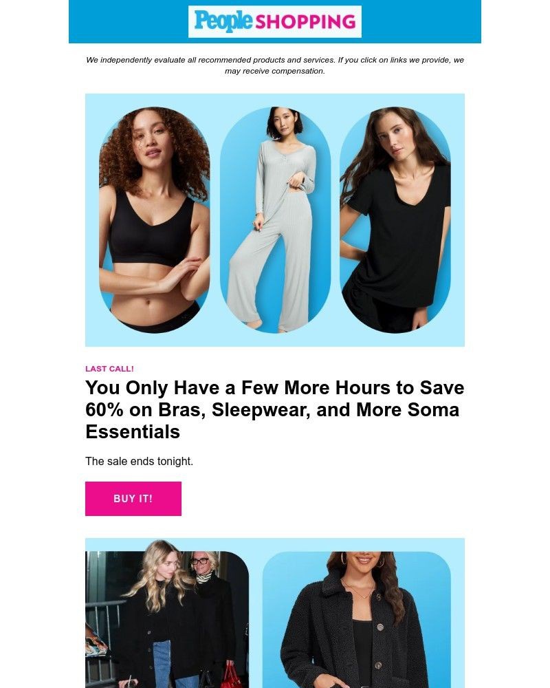 Screenshot of email sent to a People Newsletter subscriber