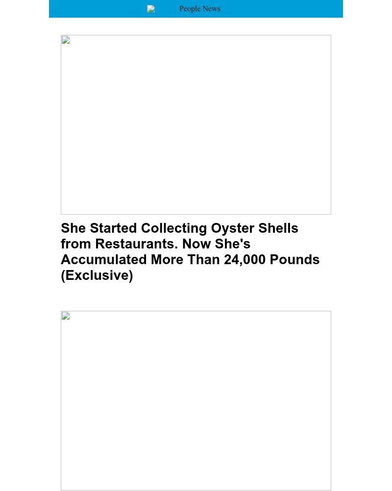 Screenshot of email sent to a People Newsletter subscriber