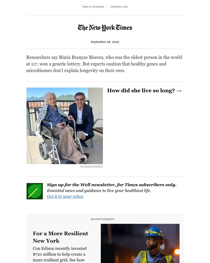 Screenshot of email with subject /media/emails/she-was-the-worlds-oldest-person-now-scientists-have-studied-her-genes-6e87a0-cro_ehQjv2j.jpg