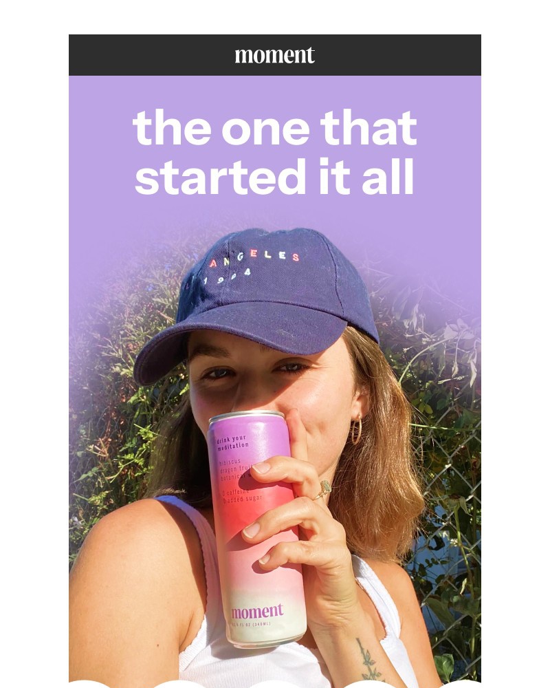 Screenshot of email sent to a Moment Newsletter subscriber