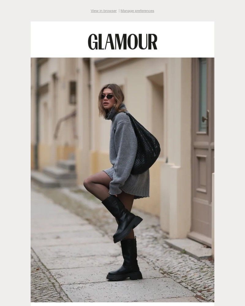 Screenshot of email sent to a Glamour Newsletter subscriber