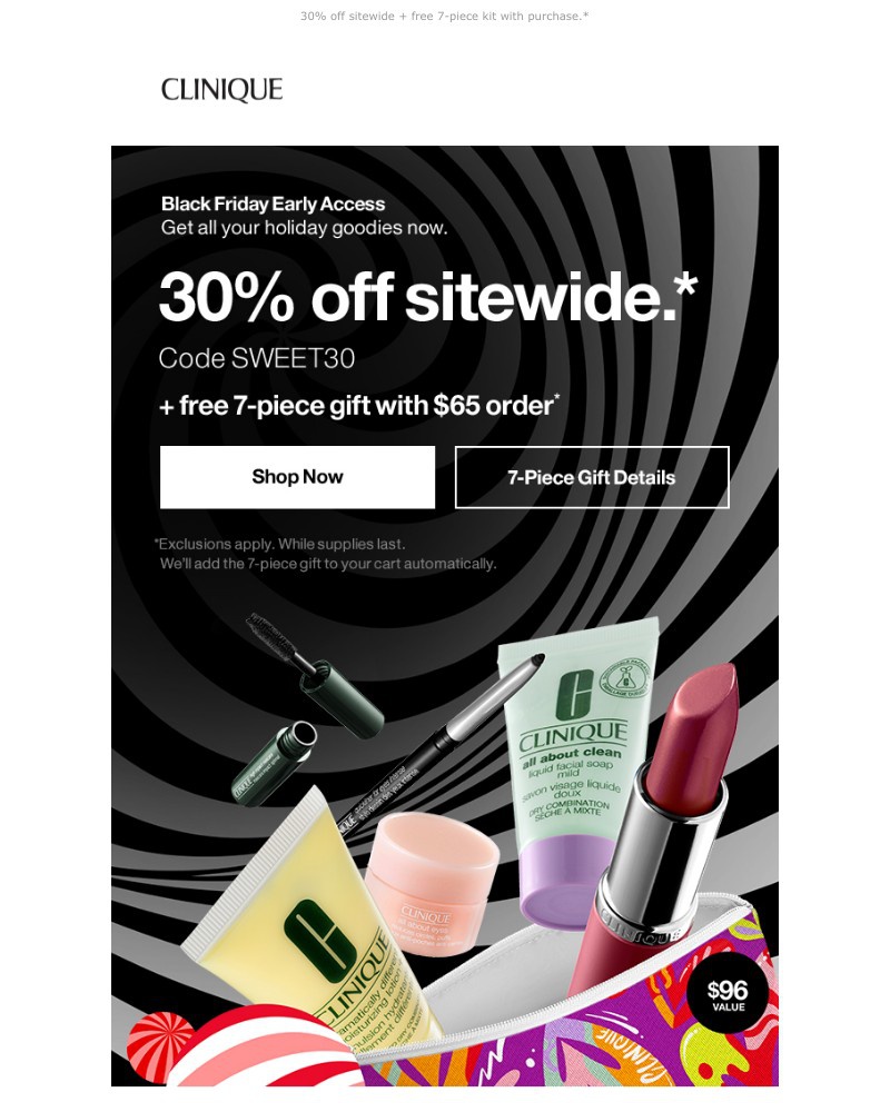 Screenshot of email with subject /media/emails/shop-black-friday-early-30-off-free-7-piece-gift-with-purchase-f9944b-cropped-5b6870f9.jpg