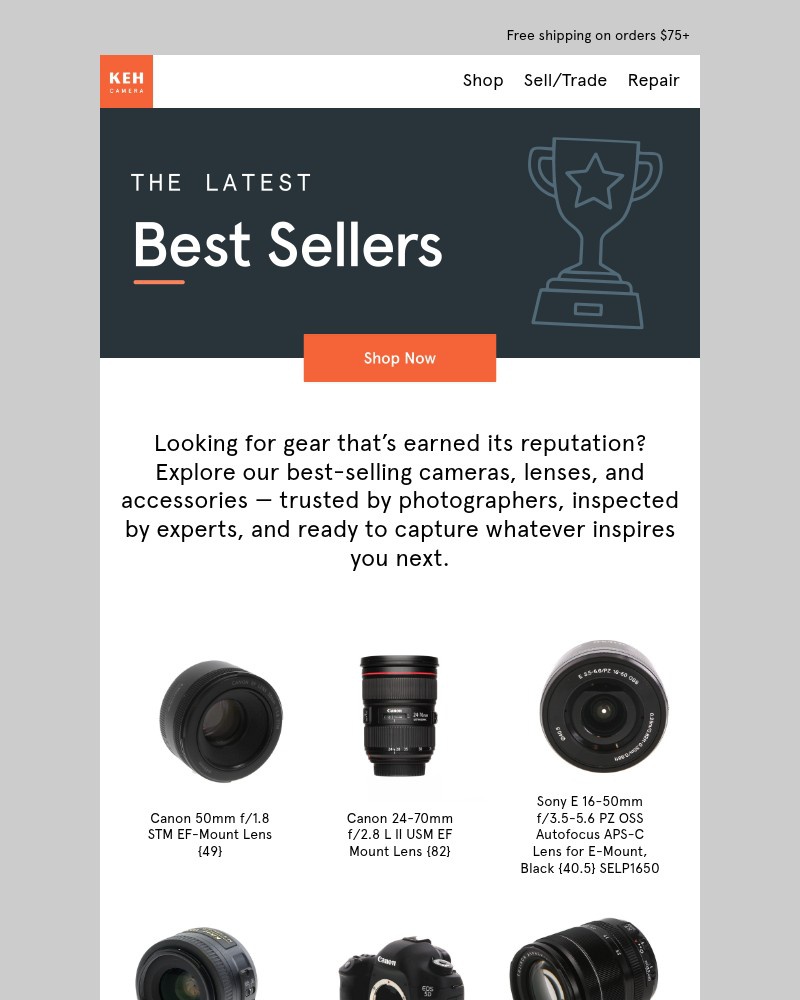 Screenshot of email with subject /media/emails/shop-our-keh-certifiedtm-best-sellers-483c1b-cropped-8030f4c2.jpg
