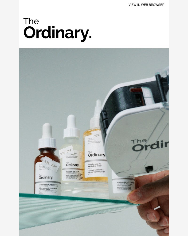Screenshot of email sent to a The Ordinary Seller