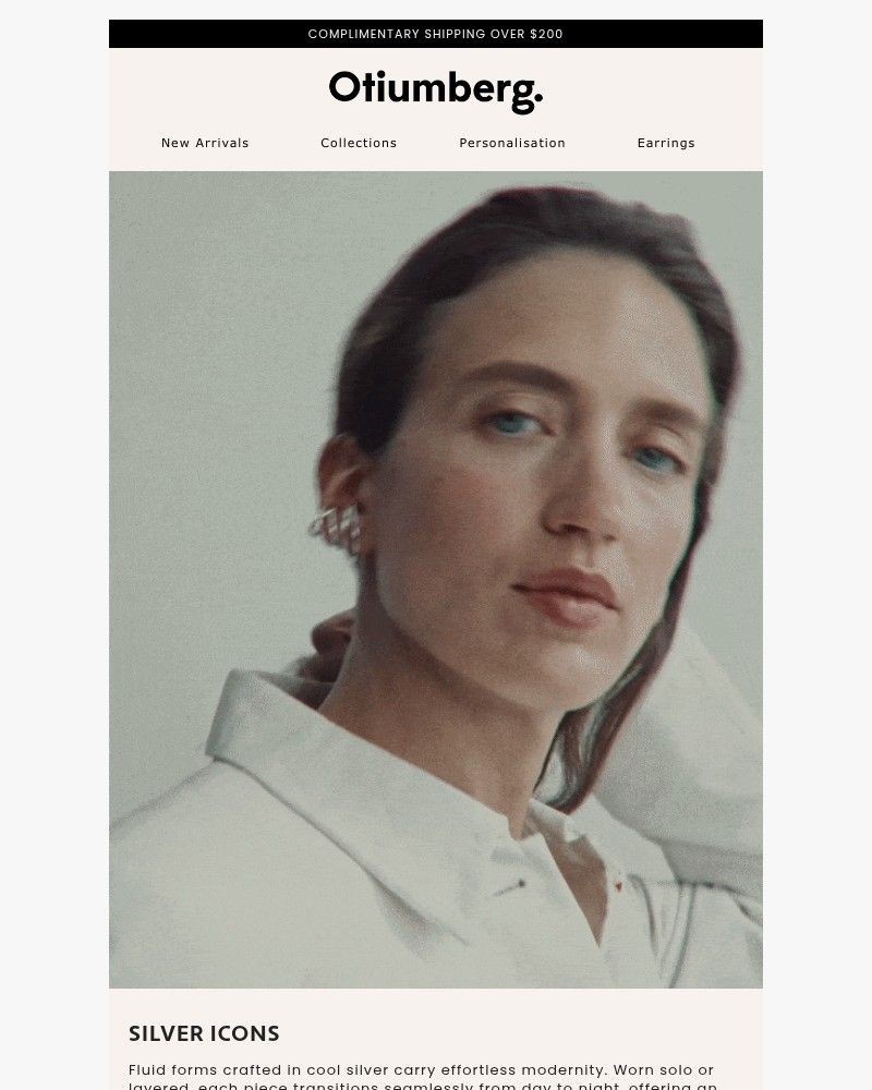 Screenshot of email sent to a Otiumberg Newsletter subscriber