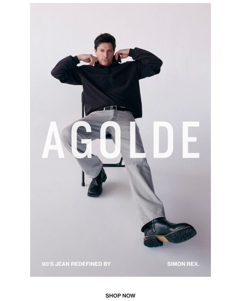 Screenshot of email sent to a Agolde Newsletter subscriber