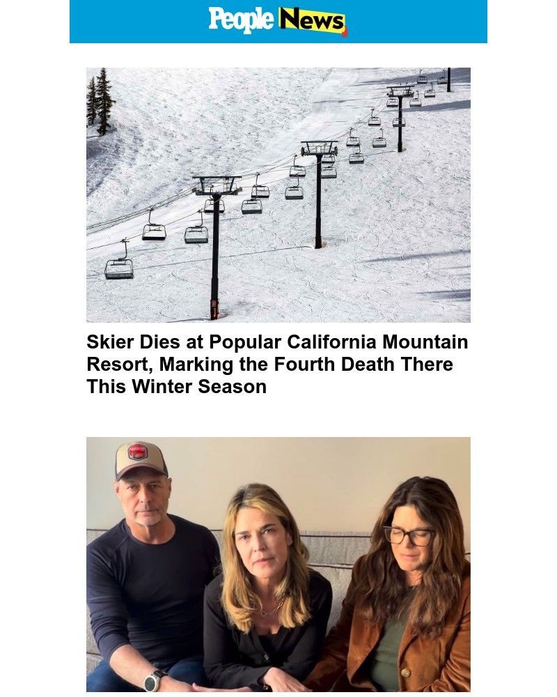 Screenshot of email sent to a People Newsletter subscriber