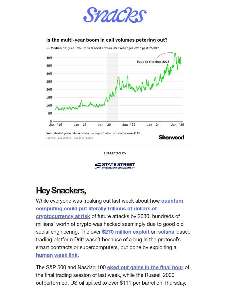Screenshot of email sent to a Robinhood Registered user
