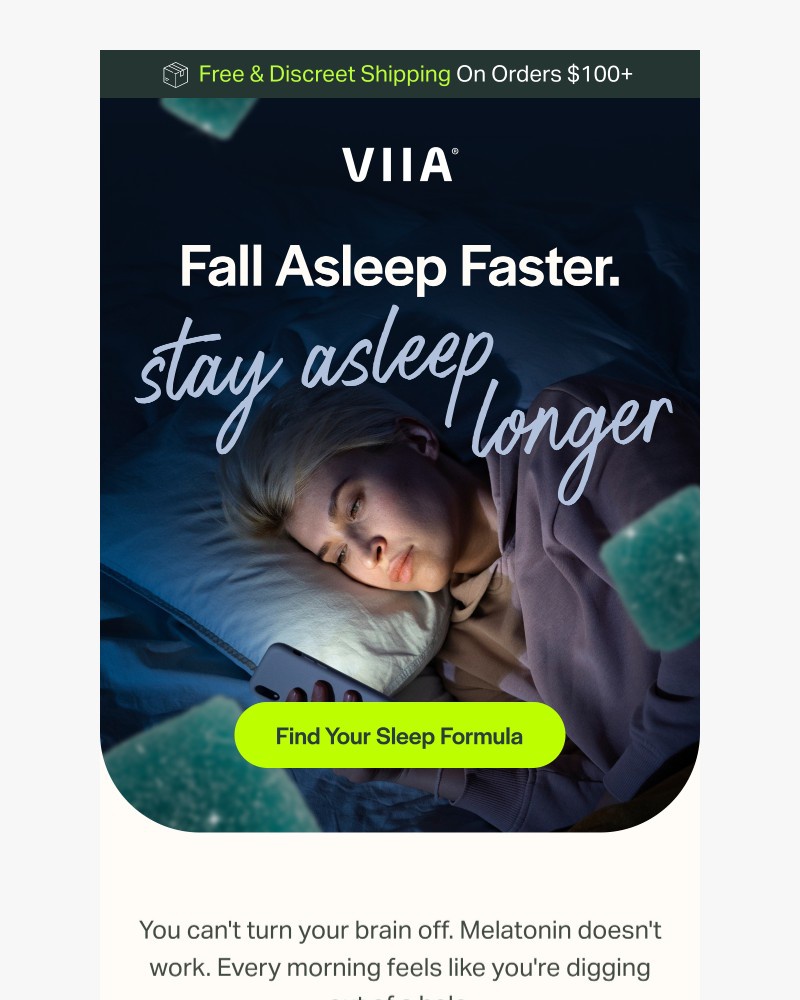 Screenshot of email sent to a VIIA Newsletter subscriber