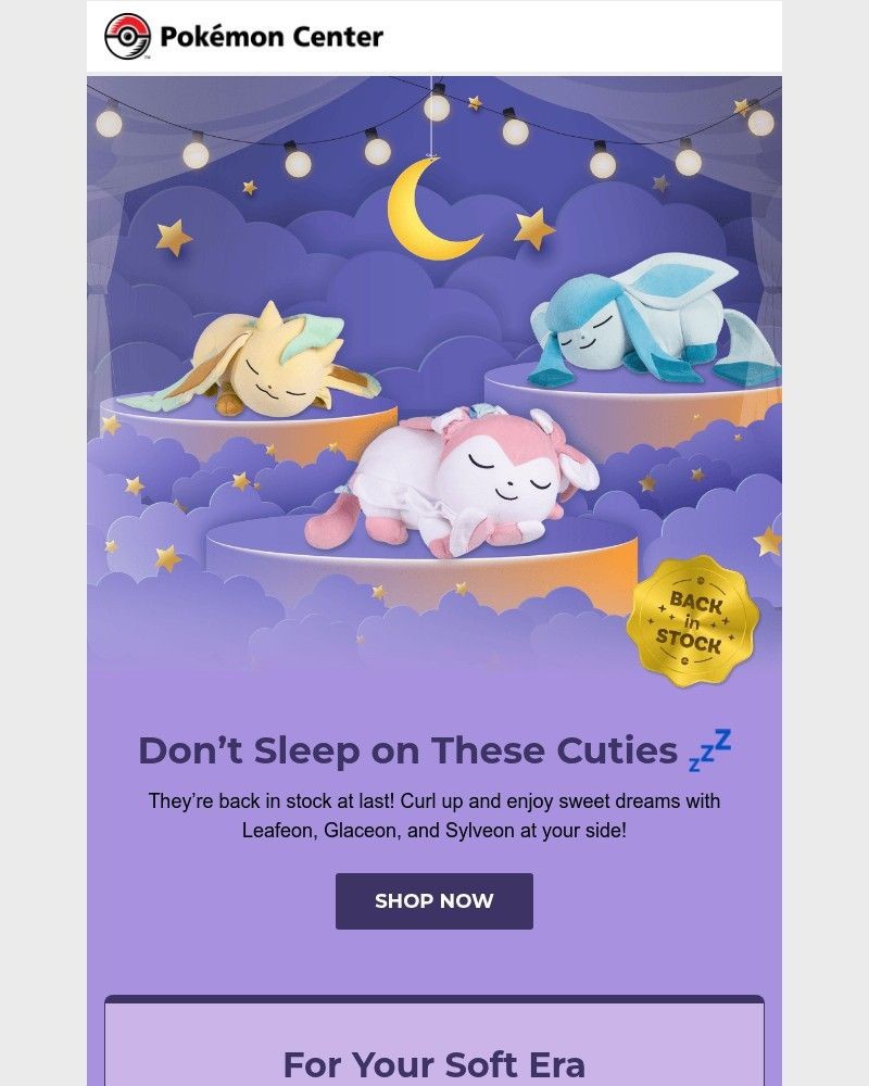 Screenshot of email with subject /media/emails/sleeping-eevee-evolutions-plush-are-back-90f027-cropped-7b2e15cb.jpg